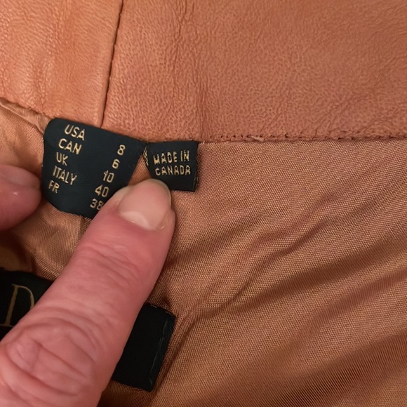 “DANIER” leather pants - vintage- size 8 - Picture 5 of 11